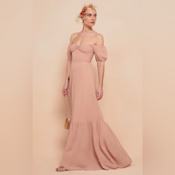 Reformation Farrow Dress Size 8 in Blush - Picture 2 of 9